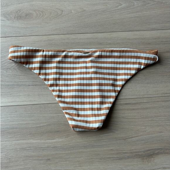 Rip Curl Premium Surf Cheeky Bikini Bottom - Light Brown Large NWT - Picture 8 of 9